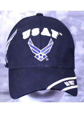 USAF United States Air Force Wings New Insignia w/ Air Force on Brim Strap Back